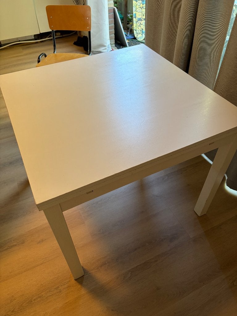 Eettafel IKEA bjursta uitschuifbaar, Ophalen, Gebruikt, 100 tot 150 cm, 50 tot 100 cm