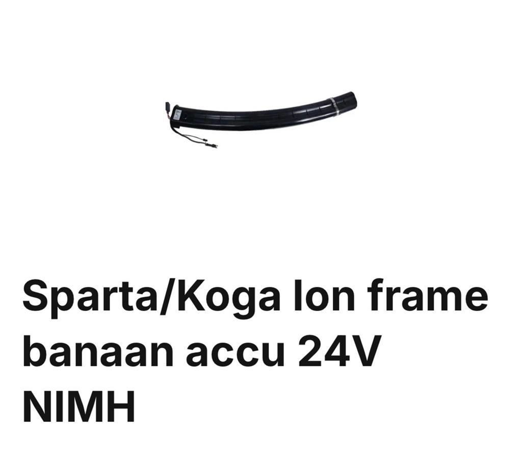Sparta/Koga accu ion (buis) 2,5 jaar oud / goede conditie, Ophalen, Gebruikt