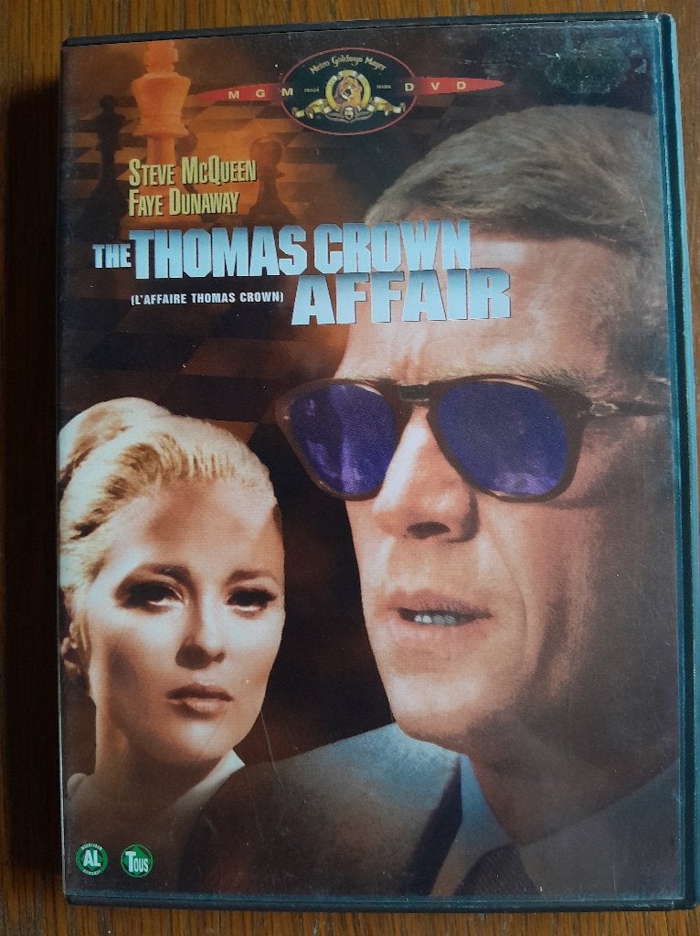 The Thomas Crown affair dvd zgan, 1960 tot 1980, Alle leeftijden, Ophalen of Verzenden, Zo goed als nieuw