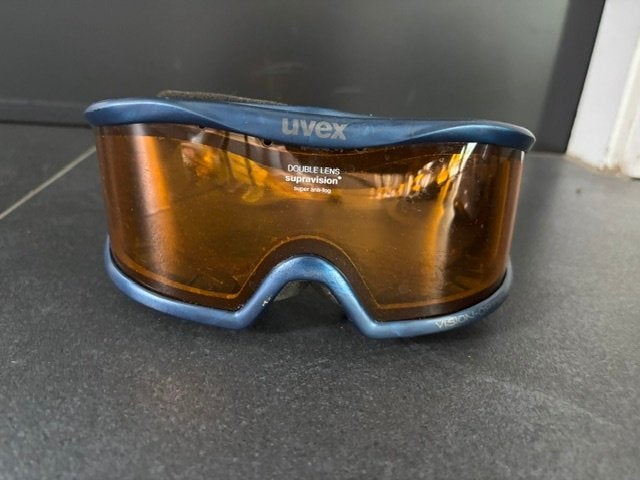 Uvex skibril met dubbele lens, Gebruikt, Overige typen, Skiën, Minder dan 100 cm