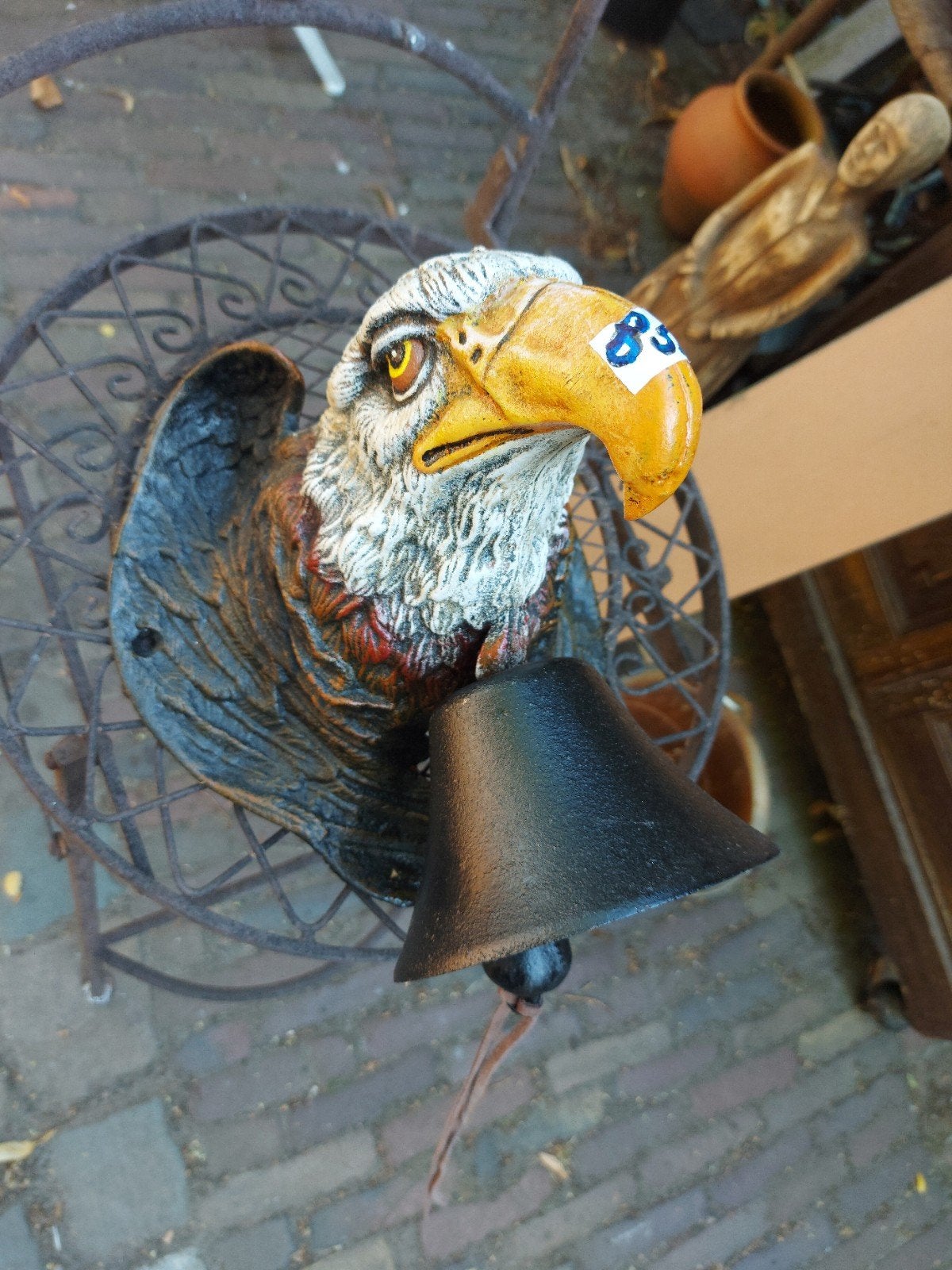 GROTE BEL Adelaar roofvogel 30 x35 x32 cm, Tuin en Terras, Ophalen of Verzenden, Minder dan 10 meter, Overige typen