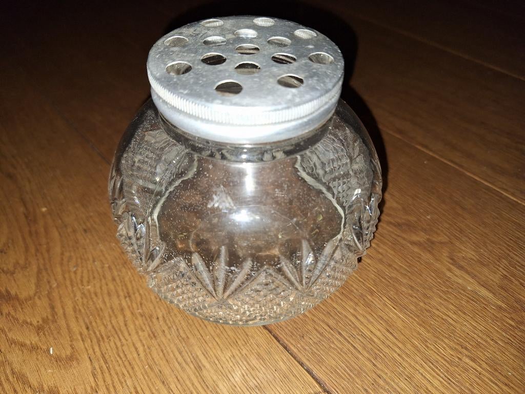 Antieke rozensteker van glas, Ophalen of Verzenden