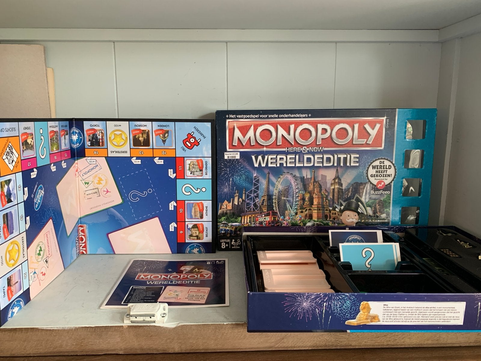 Monopoly Here & Now Wereldeditie Bordspel, Drie of vier spelers, Ophalen, Zo goed als nieuw