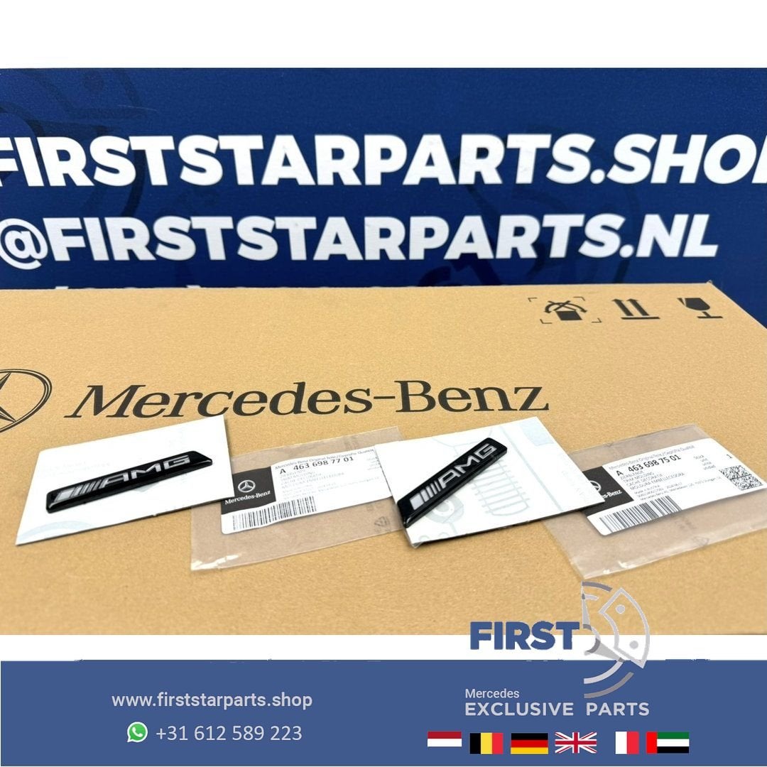 A4636987701 W463 G63 LOGO SET ZIJSCHERMEN LINKS+RECHTS G KLA, Auto-onderdelen, Gebruikt, -, Ophalen of Verzenden, -