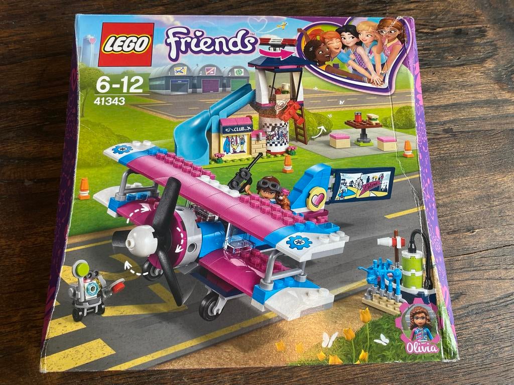 LEGO Friends 41343 Heartlake City Vliegtuig Avontuur, Ophalen of Verzenden, Zo goed als nieuw, Complete set, Lego