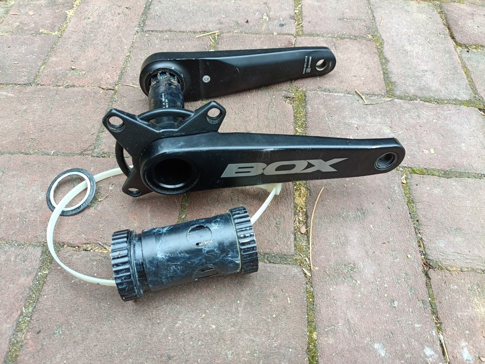 Box One M35 Crankstel 177,5mm met Bottom Bracket, Overige typen, Ophalen of Verzenden, Aluminium, Box