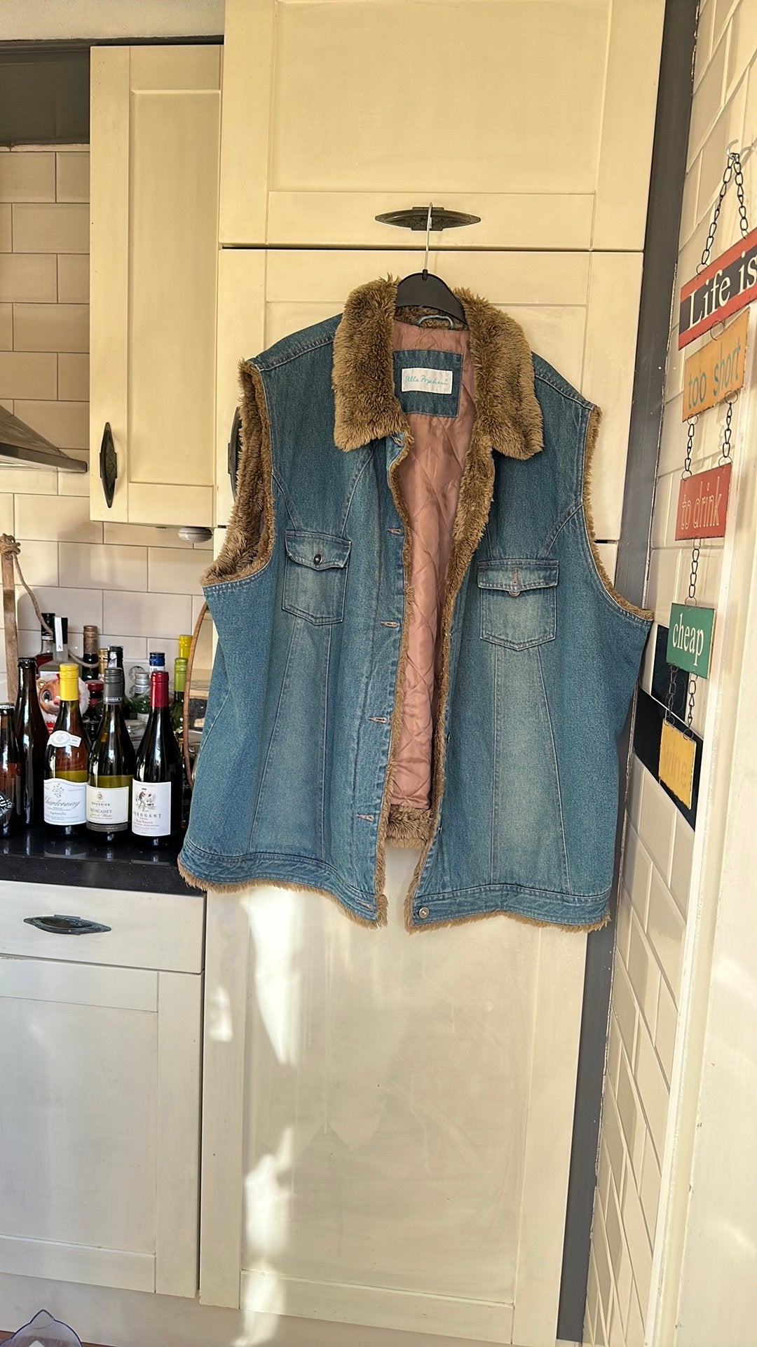Ulla popken  bodywarmer, Ophalen of Verzenden, Zo goed als nieuw, Zwart, Jas of Mantel