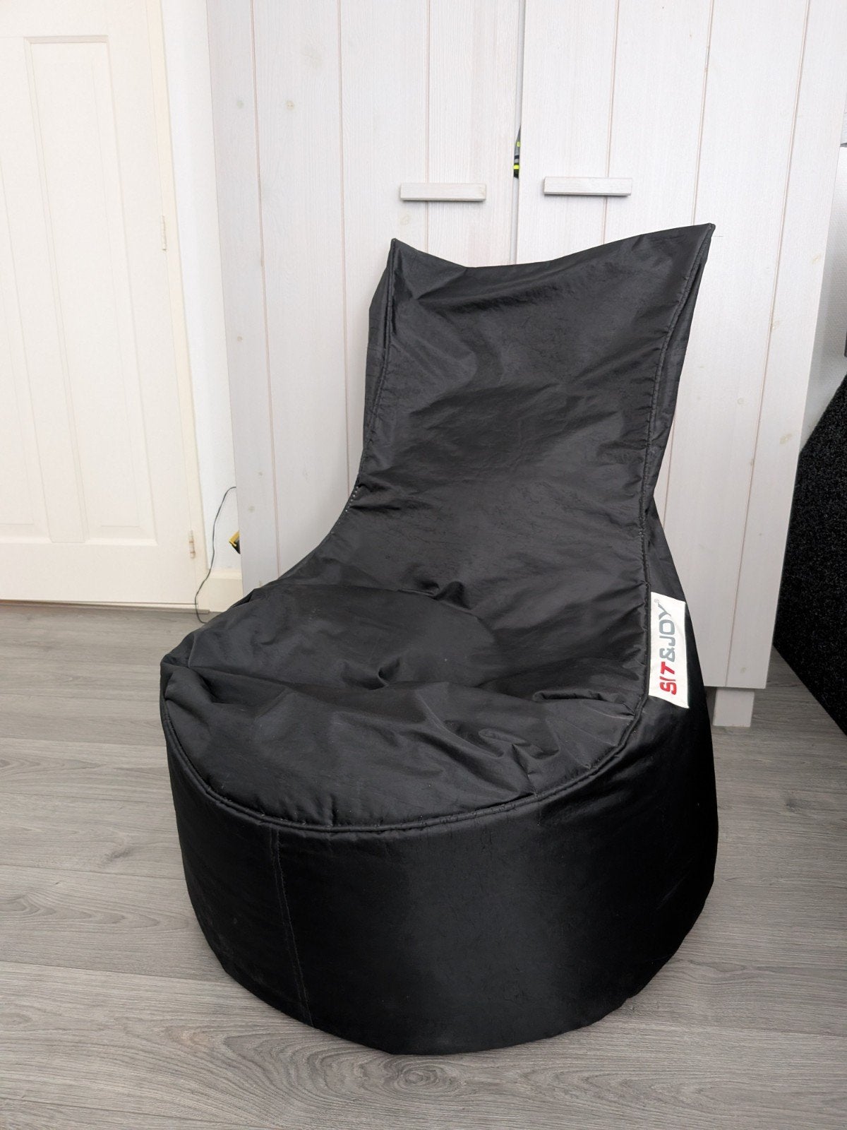 Zwarte zitzak van Sit&Joy, Huis en Inrichting, Zitzakken, Ophalen, Gebruikt, Zwart, Zitzakstoel