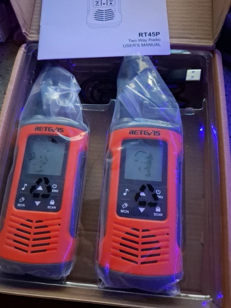 Nieuwe Retevis RT45P Walkie Talkies - Set van 2, Nieuw, Ophalen of Verzenden, Portofoon of Walkie-talkie, Handsfree-functie