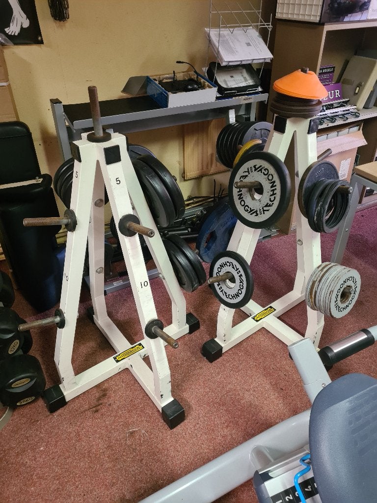 Technogym Isotonic Gewichtenhouder, 3 stuks, Sport en Fitness, Fitnessmaterialen, Ophalen of Verzenden, Gebruikt, Benen, Overige typen