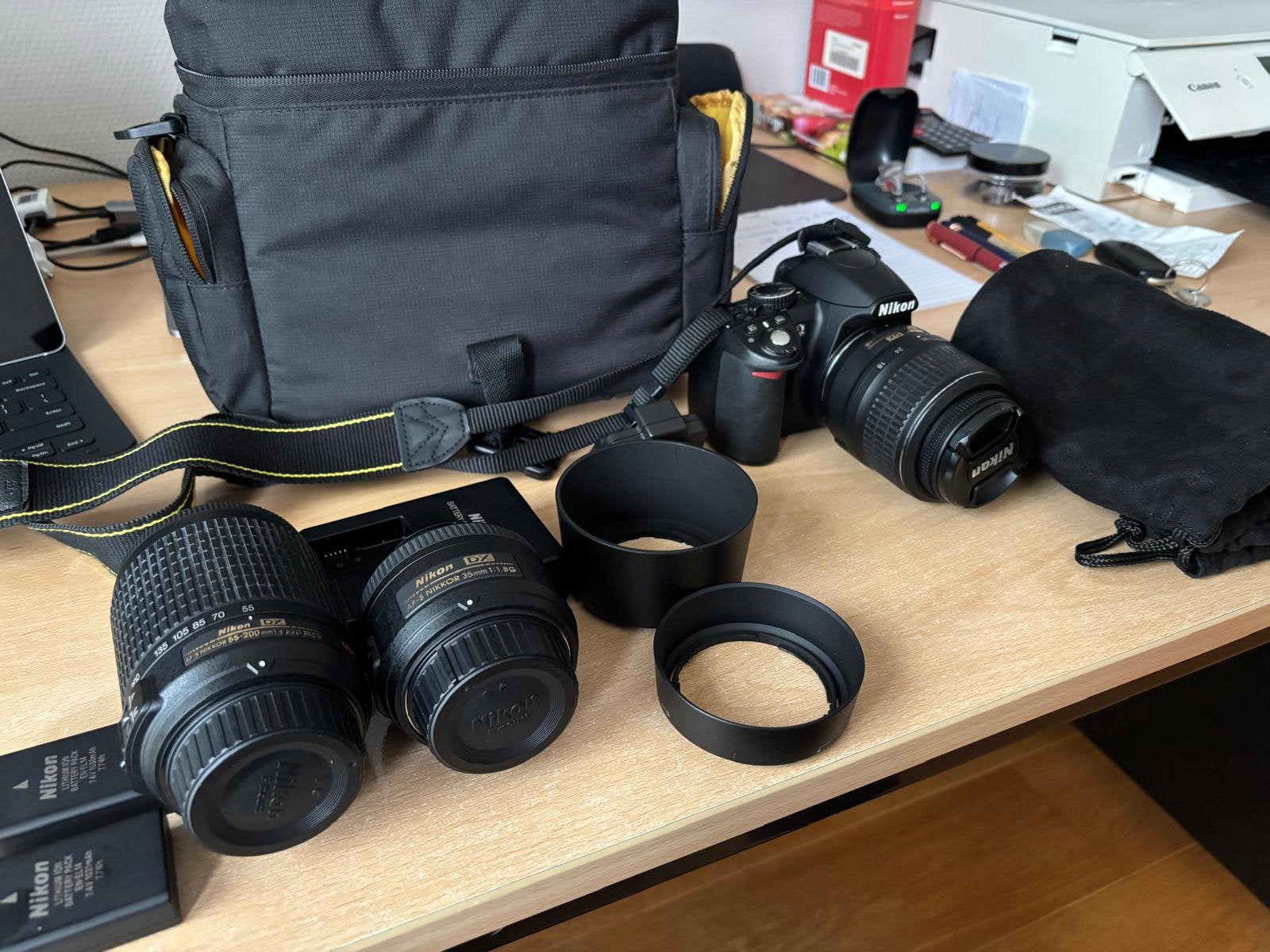 Nikon D3100 camera, Ophalen, Gebruikt, Nikon, Telelens
