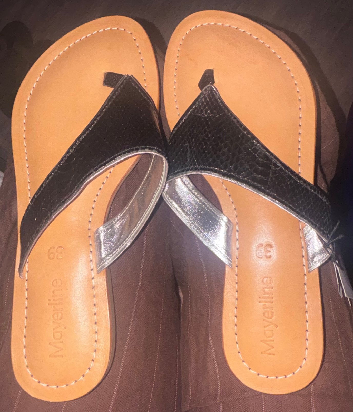 Mayerline slippers 39 nieuw antislip, Zwart, Nieuw, Sandalen of Muiltjes, Ophalen of Verzenden