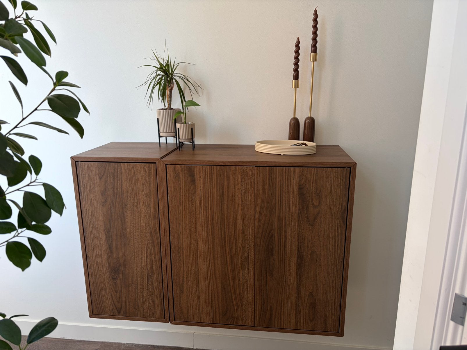 Ikea EKET walnoot, Ophalen, Zo goed als nieuw, 25 tot 50 cm, 100 tot 150 cm