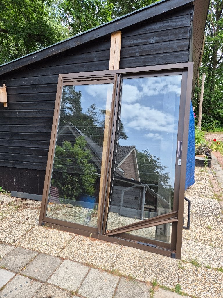 Aluminium schuifpui, Ophalen, Gebruikt, 225 cm of meer, Aluminium