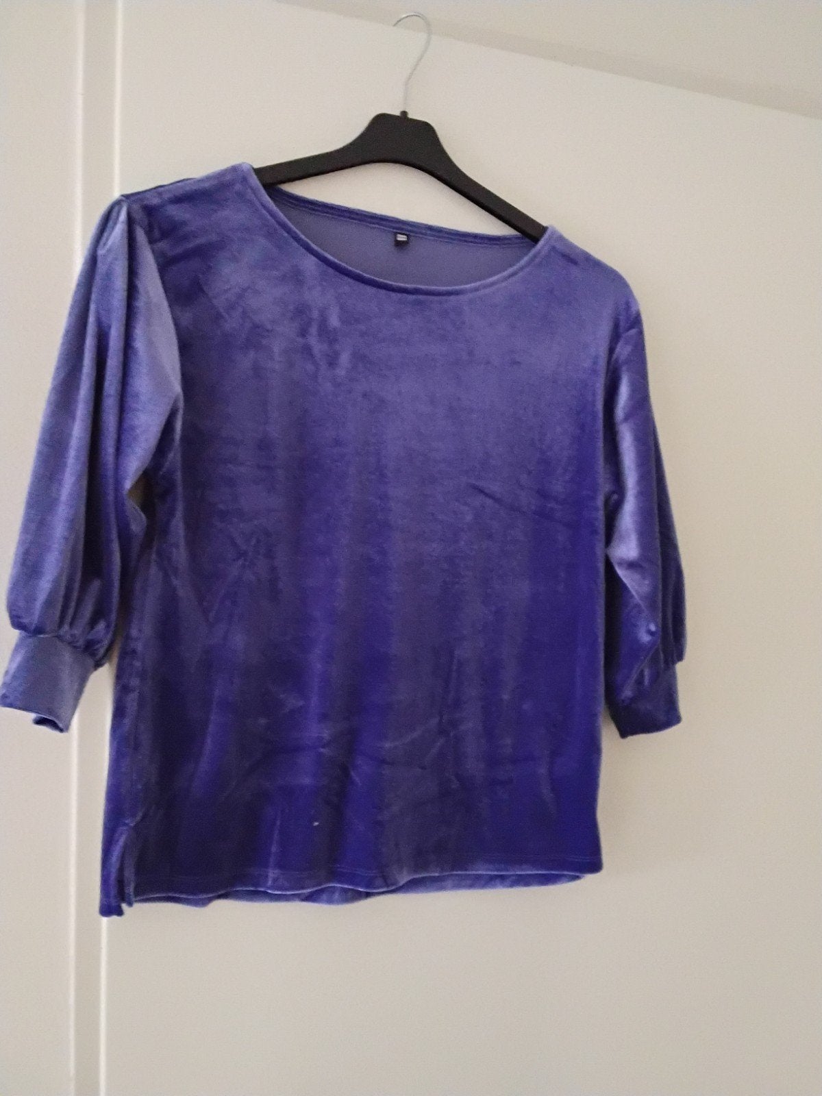 top shirt Hema blauw paars S 3/4 mouw, Kleding | Dames, Ophalen of Verzenden, Zo goed als nieuw, Blauw, Korte mouw