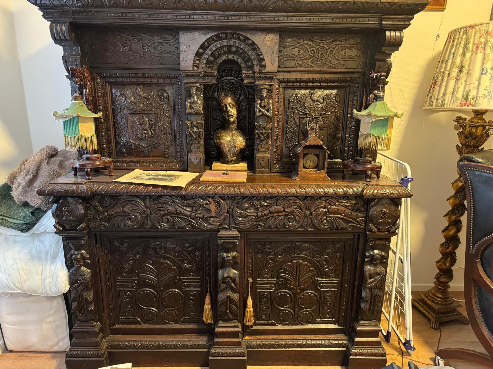 Cupboard/kast uit klooster anno 1591, Ophalen of Verzenden