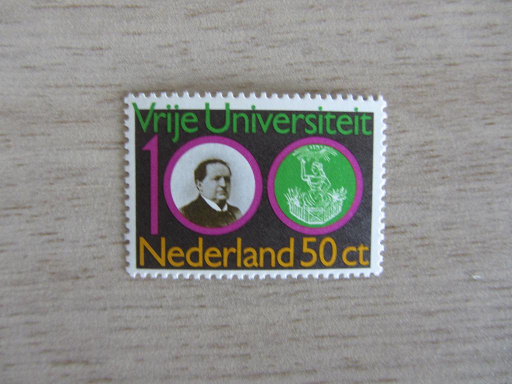 Nederland 1980 100 jaar Vrije Universiteit Amsterdam Postzeg, Postzegels en Munten, Postzegels | Nederland, Ophalen of Verzenden