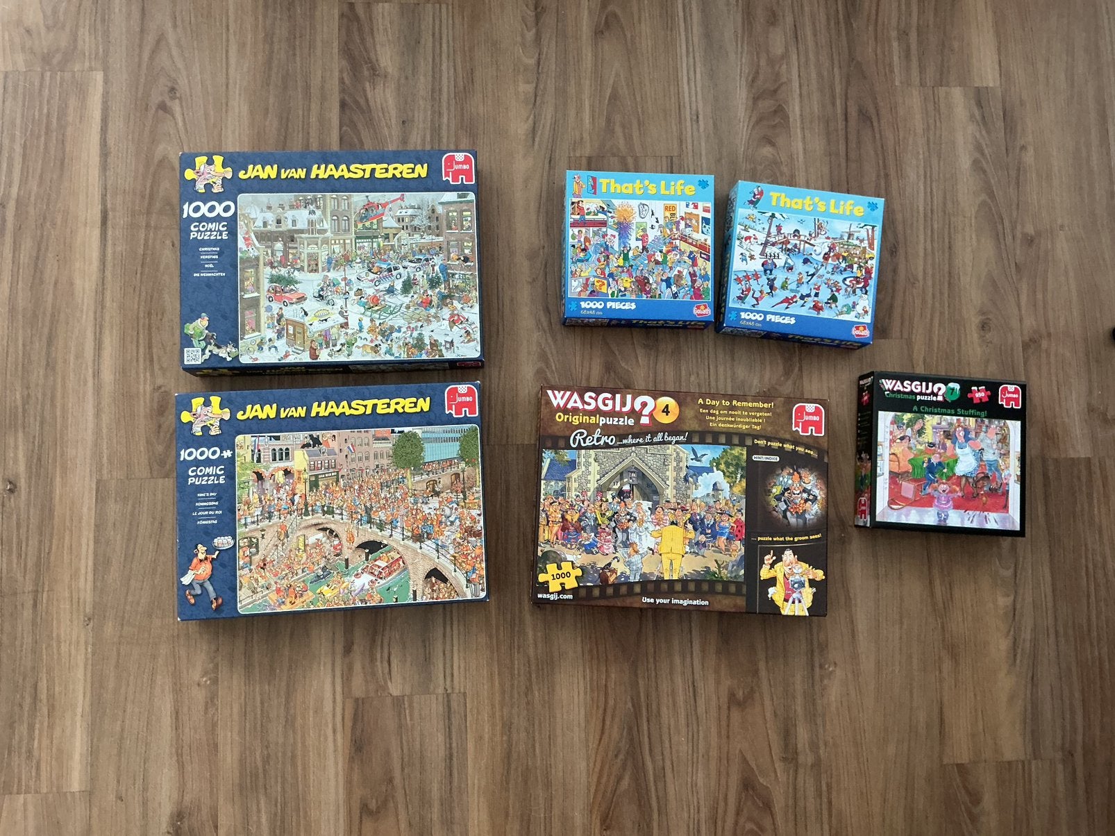 Puzzels 1000 st van Haasteren,Wasgij, that’s life, Ophalen of Verzenden, 500 t/m 1500 stukjes, Zo goed als nieuw