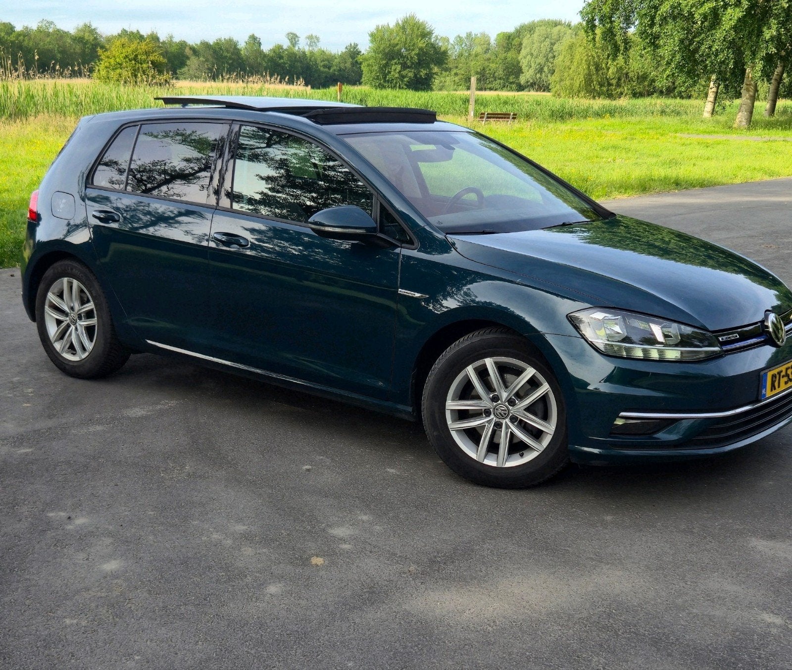 Volkswagen Golf 1.5 TSI 131pk  2018 Groen, Auto's, Volkswagen, Particulier, Golf, ABS, Adaptive Cruise Control, Airbags, Airconditioning