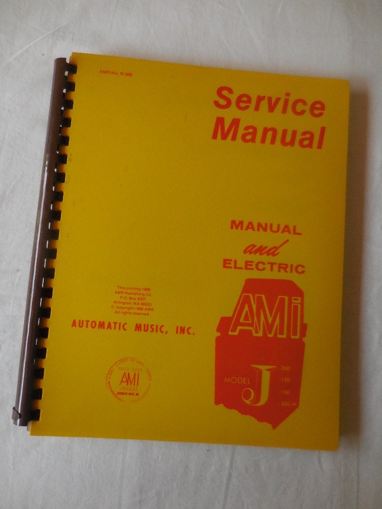 Jukebox AMI J Service Manual, Ophalen, Gebruikt, 1950 tot 1960, Ami