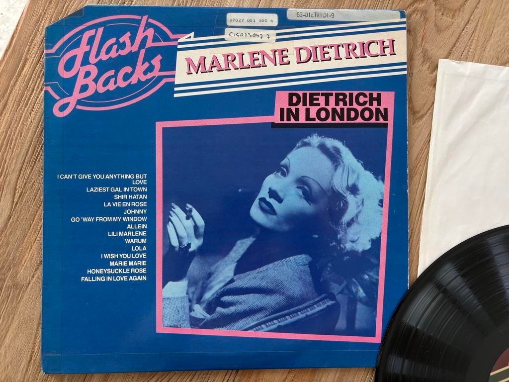 Marlene Dietrich - Dietrich in London (Flash Backs), Cd's en Dvd's, Vinyl | Pop, Gebruikt, Ophalen of Verzenden, 12 inch, Voor 1960