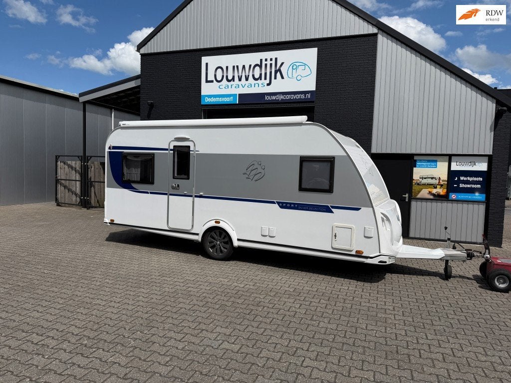 KNAUS Sport 500 FU ’21 (Mover, Fransbed), Caravans en Kamperen, Rondzit, 7 tot 8 meter, Bedrijf, Lengtebed