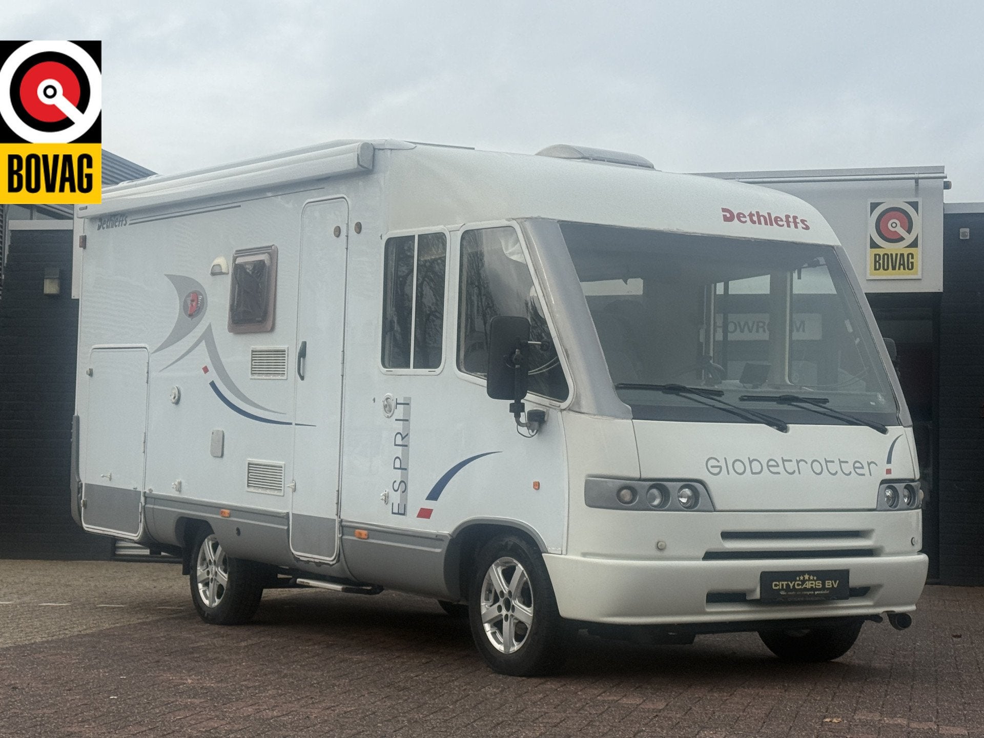Dethleffs Esprit 2.8 128 pk bovenbed stapelbed luifel fietse, Caravans en Kamperen, Integraal, Ringverwarming, 7 tot 8 meter, Bedrijf