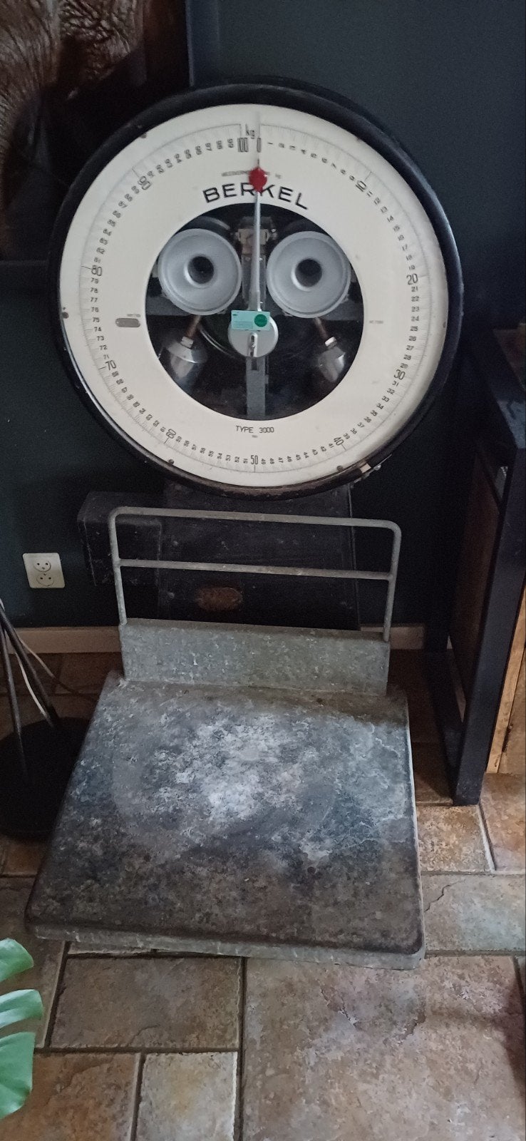 Antieke Berkel Vloerweegschaal - Type 3000, Ophalen, Gebruikt, Vloerweegschaal, 50 tot 100 kg