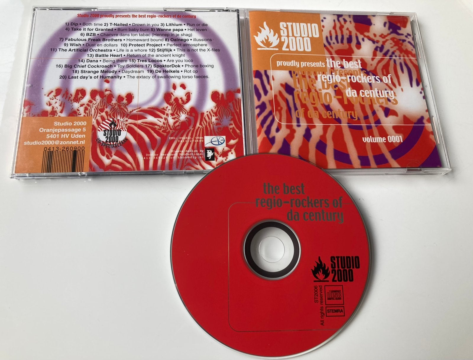 Studio 2000 presents the best regio-rockers of da century, Ophalen of Verzenden, Zo goed als nieuw, Pop