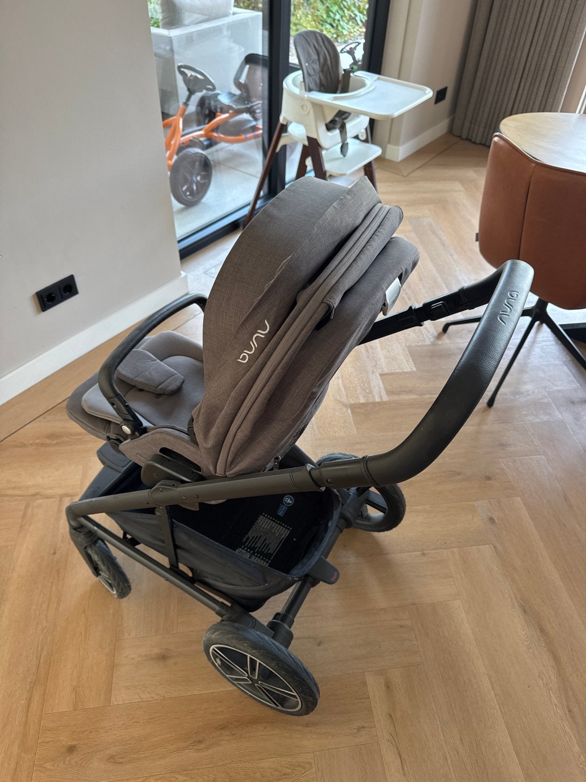 Nuna kinderwagen mixx next met regenhoes, Duowagen, Ophalen of Verzenden, Zo goed als nieuw, Kinderwagen