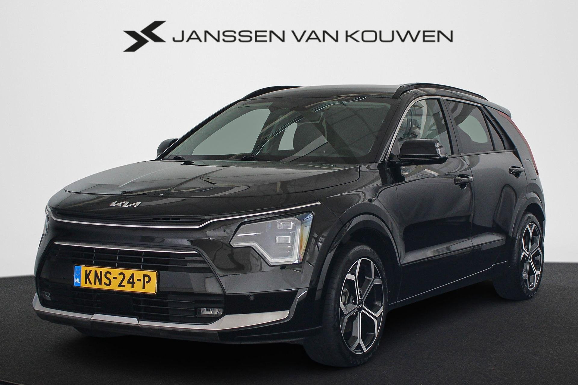 Kia Niro 1.6 GDi Hybrid DynamicPlusLine Elektrische Stoelen, Auto's, 1374 kg, Gebruikt, Zwart, Bedrijf
