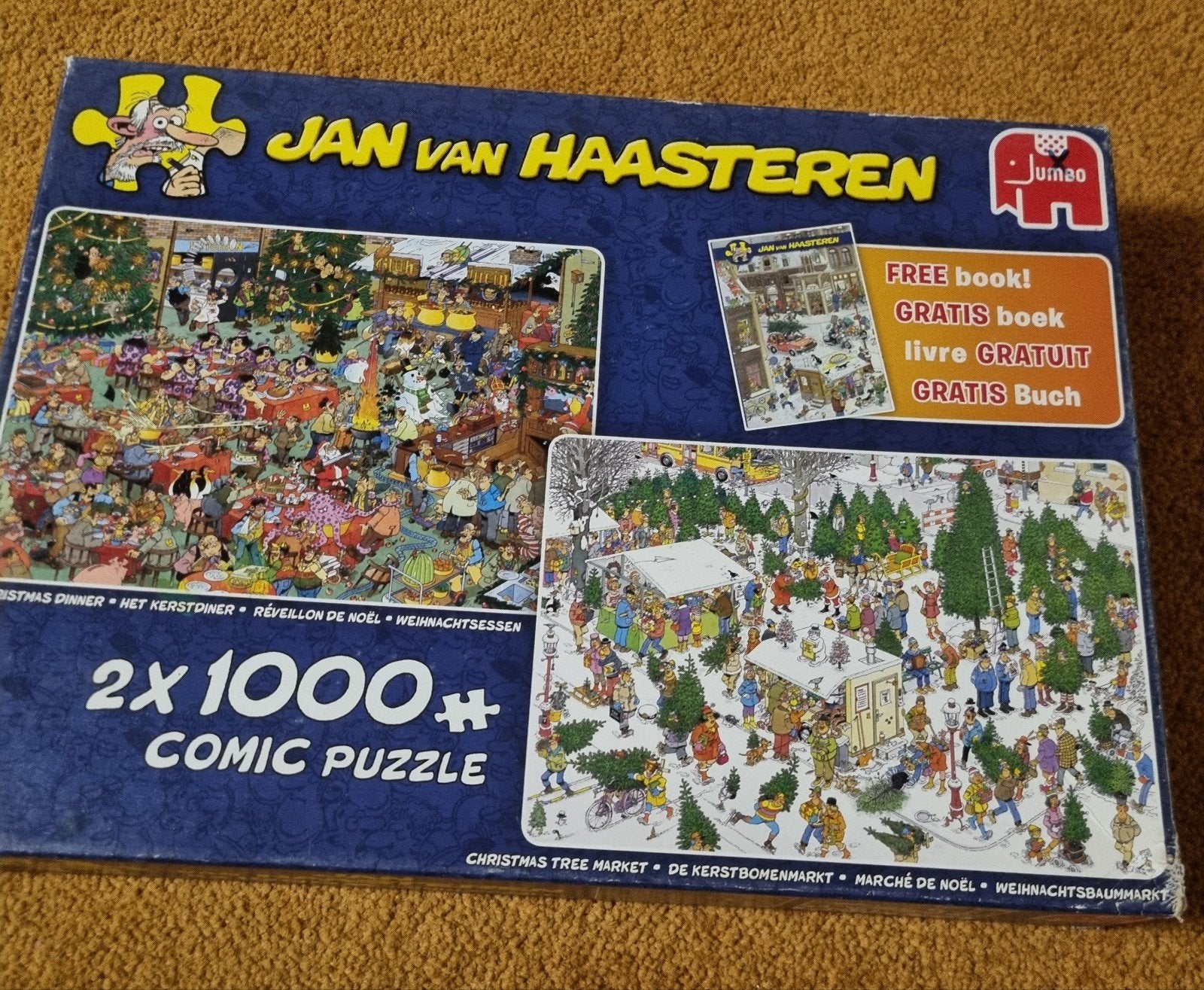 4x Jan van Haasteren, Ophalen, 500 t/m 1500 stukjes, Zo goed als nieuw