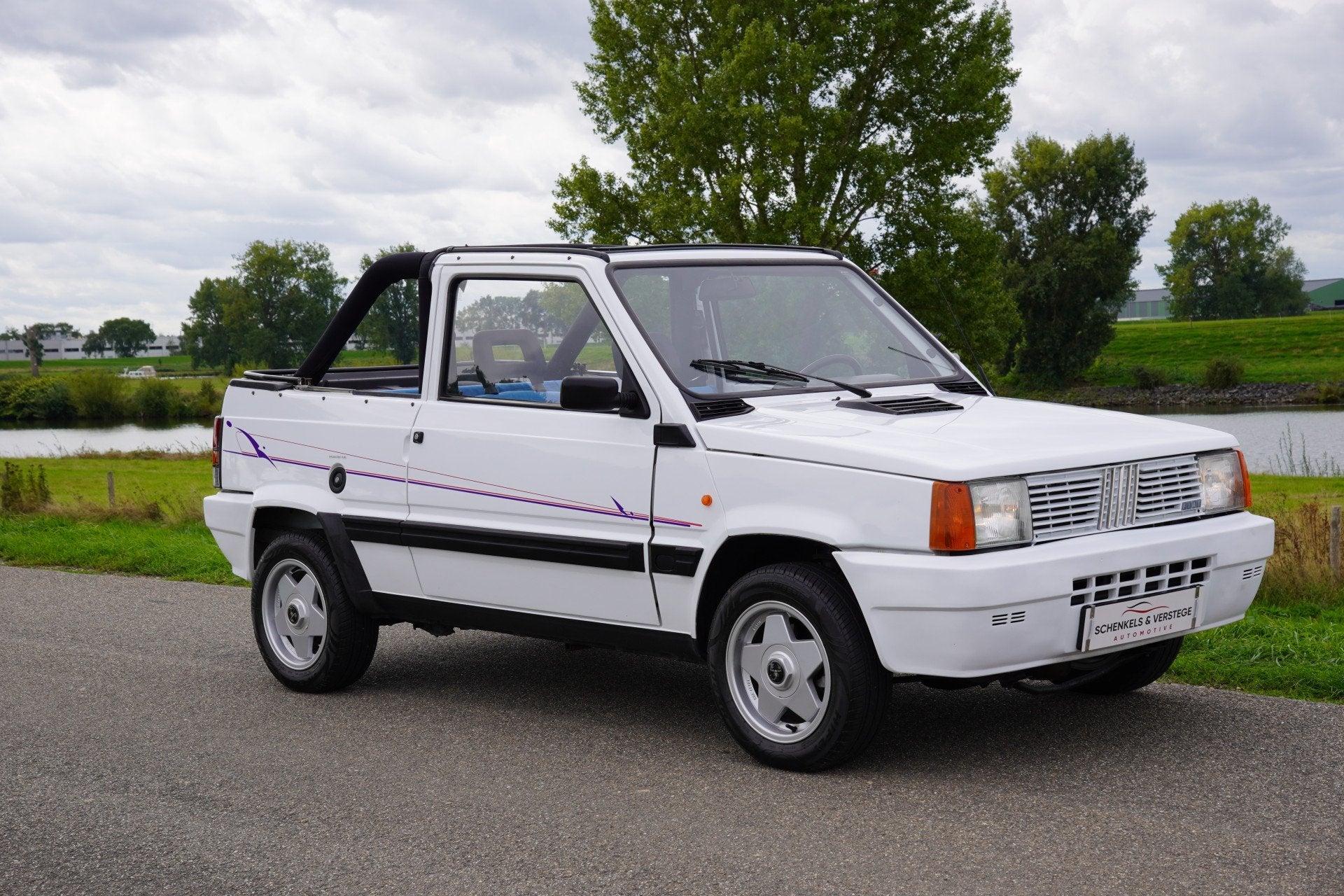 Fiat Panda 1000 L i.e. kat. Uniek Cabrioni , Origineel Neder, Auto's, Voorwielaandrijving, Stof, Cabriolet, Wit