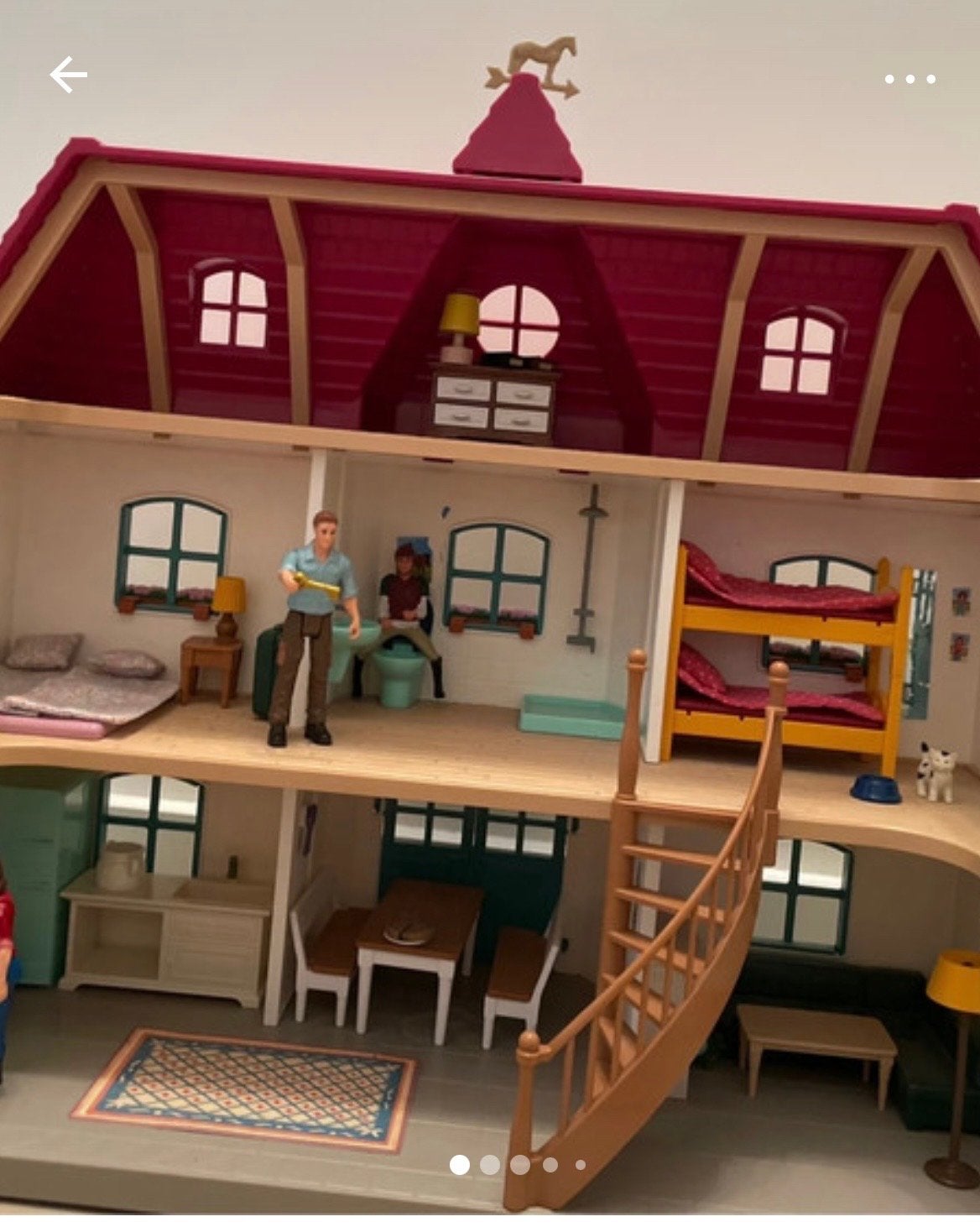 Schleich Paardenstal met Huis en Diverse Paarden, Ophalen of Verzenden, Zo goed als nieuw, Jongen of Meisje