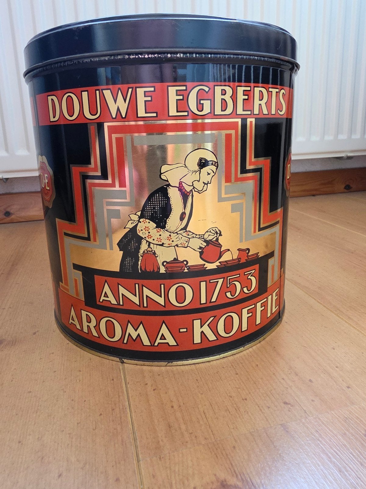 Vintage Douwe Egberts Anno 1753 Aroma-Koffie Blik, Ophalen of Verzenden