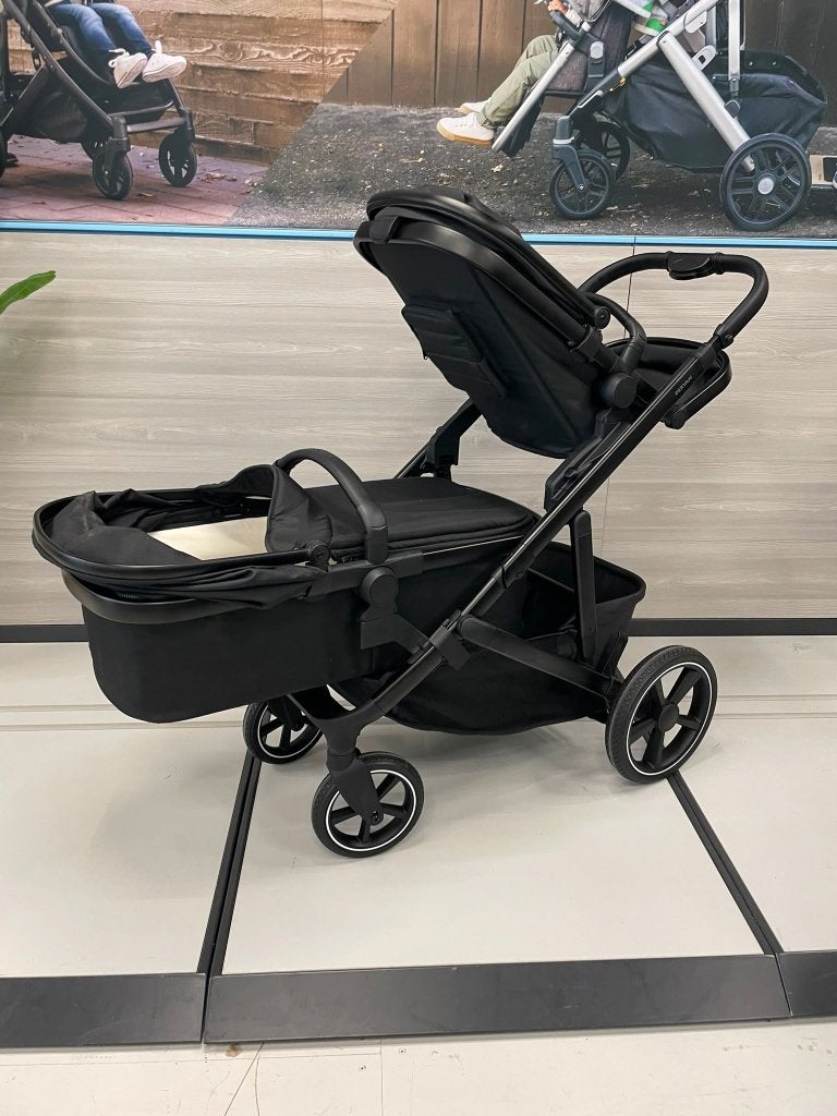 Deryan Evy V2 Duo Kinderwagen - Extra zitje - Zwart, Ophalen of Verzenden, Zo goed als nieuw, Overige merken, Duomodel