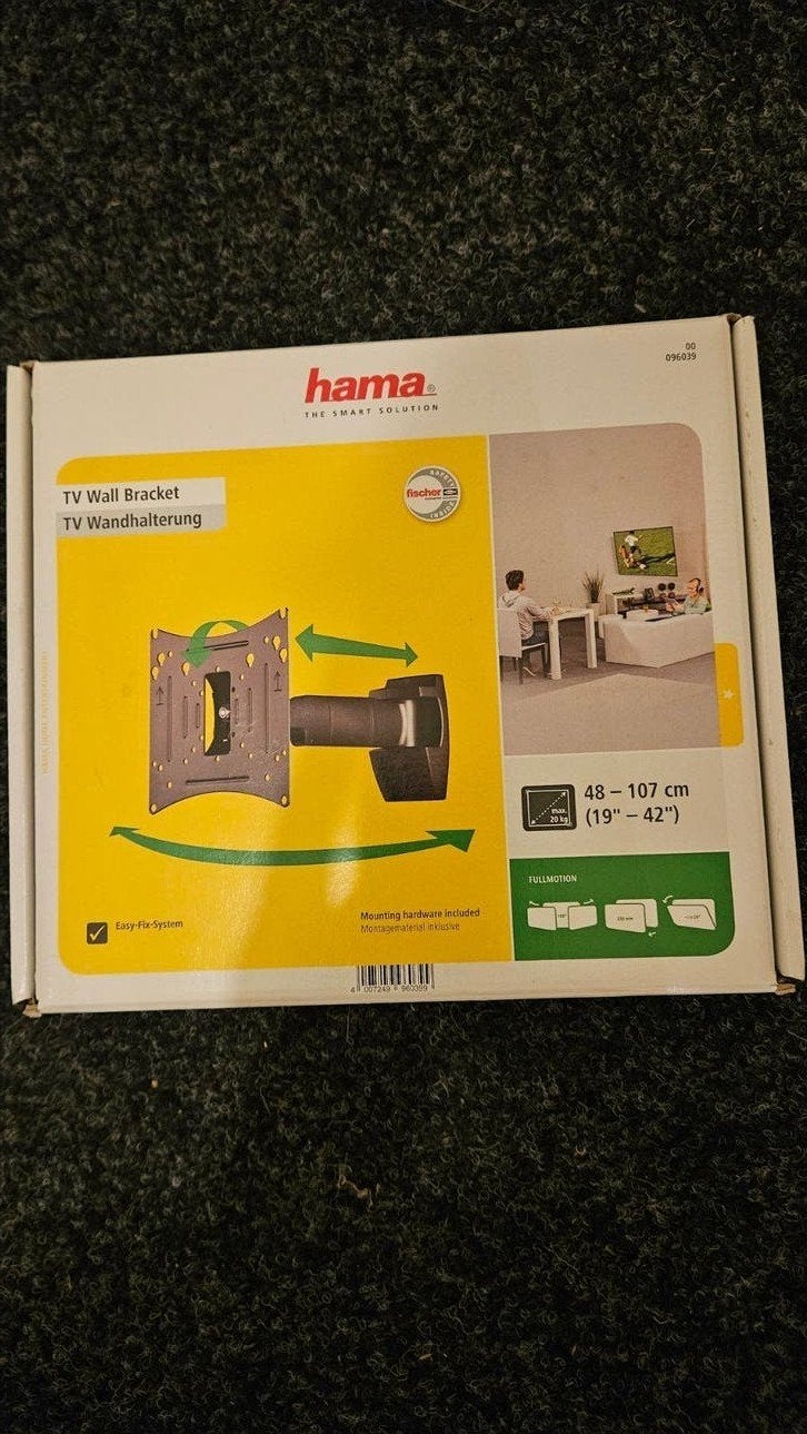 Hama TV Muurbeugel - 48-107 cm (19-42 inch), Ophalen of Verzenden, Nieuw