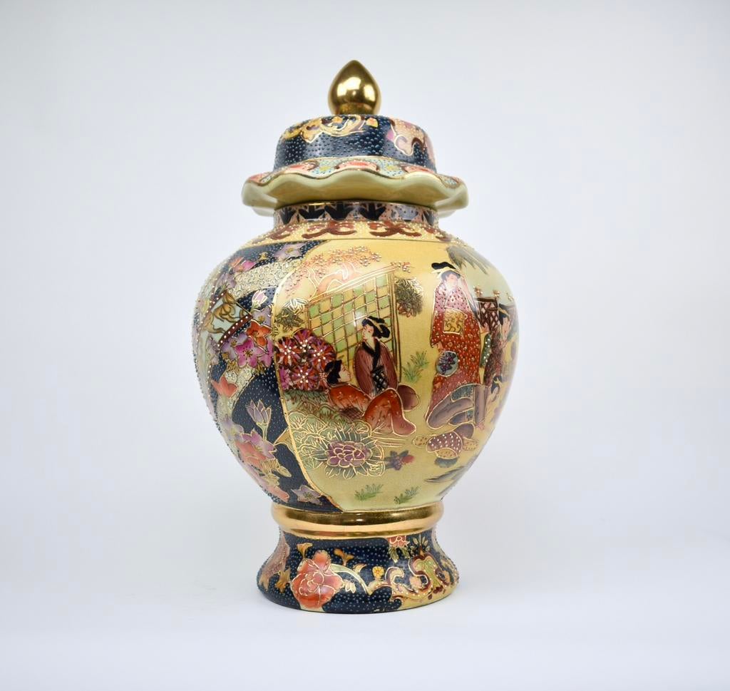 Chinese Moriage dekselpot, Ophalen of Verzenden