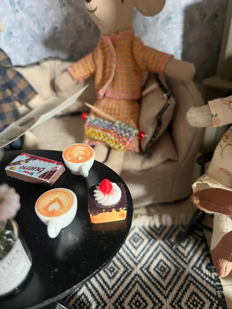 6 Luxe gebakjes voor bij maileg inclusief verzenden, Ophalen of Verzenden, Nieuw, Poppenhuis