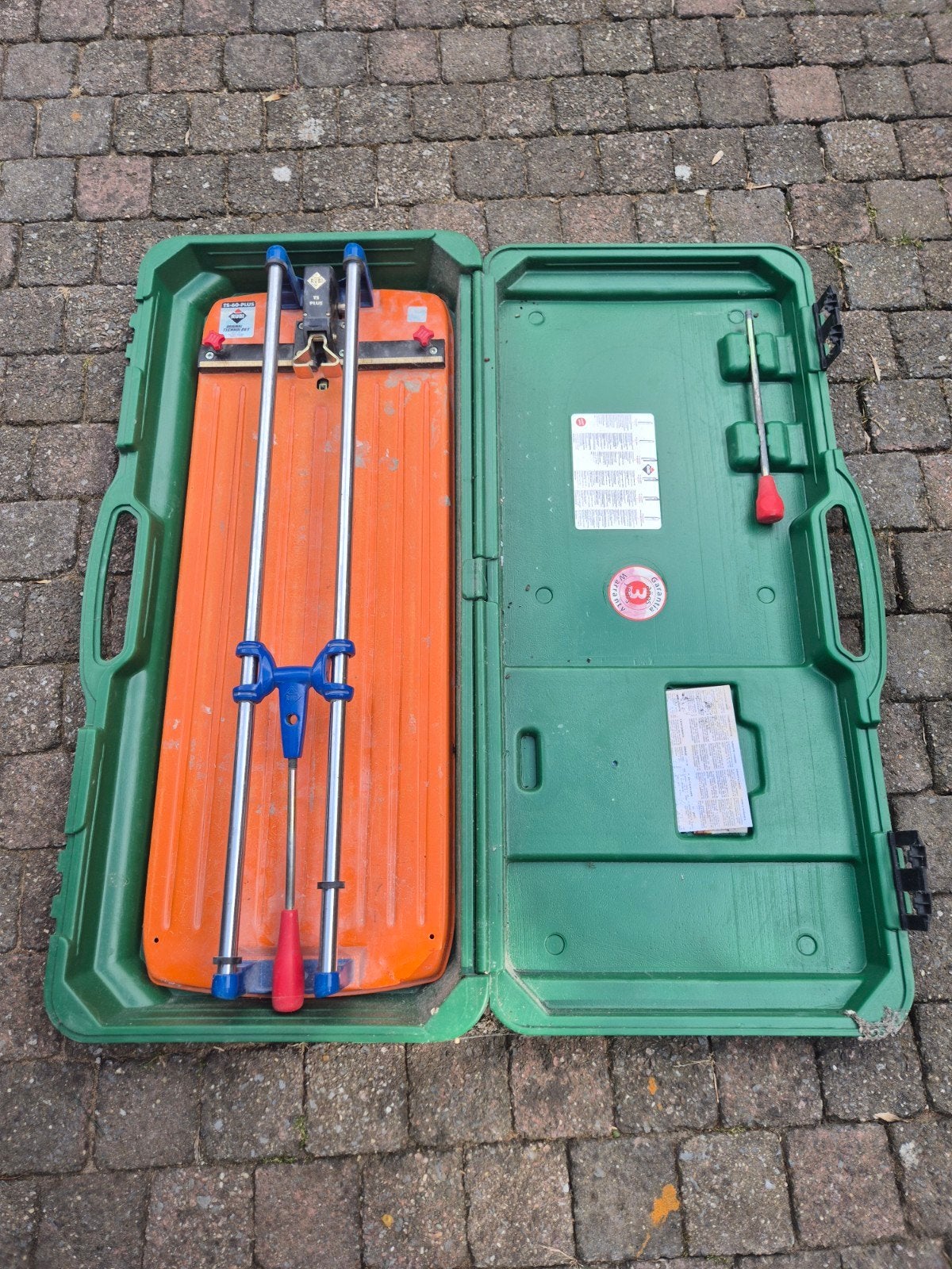 Rubi TS-60-PLUS Tegelsnijder met koffer, Doe-het-zelf en Verbouw, Tegels, Ophalen, Gebruikt, Overige typen
