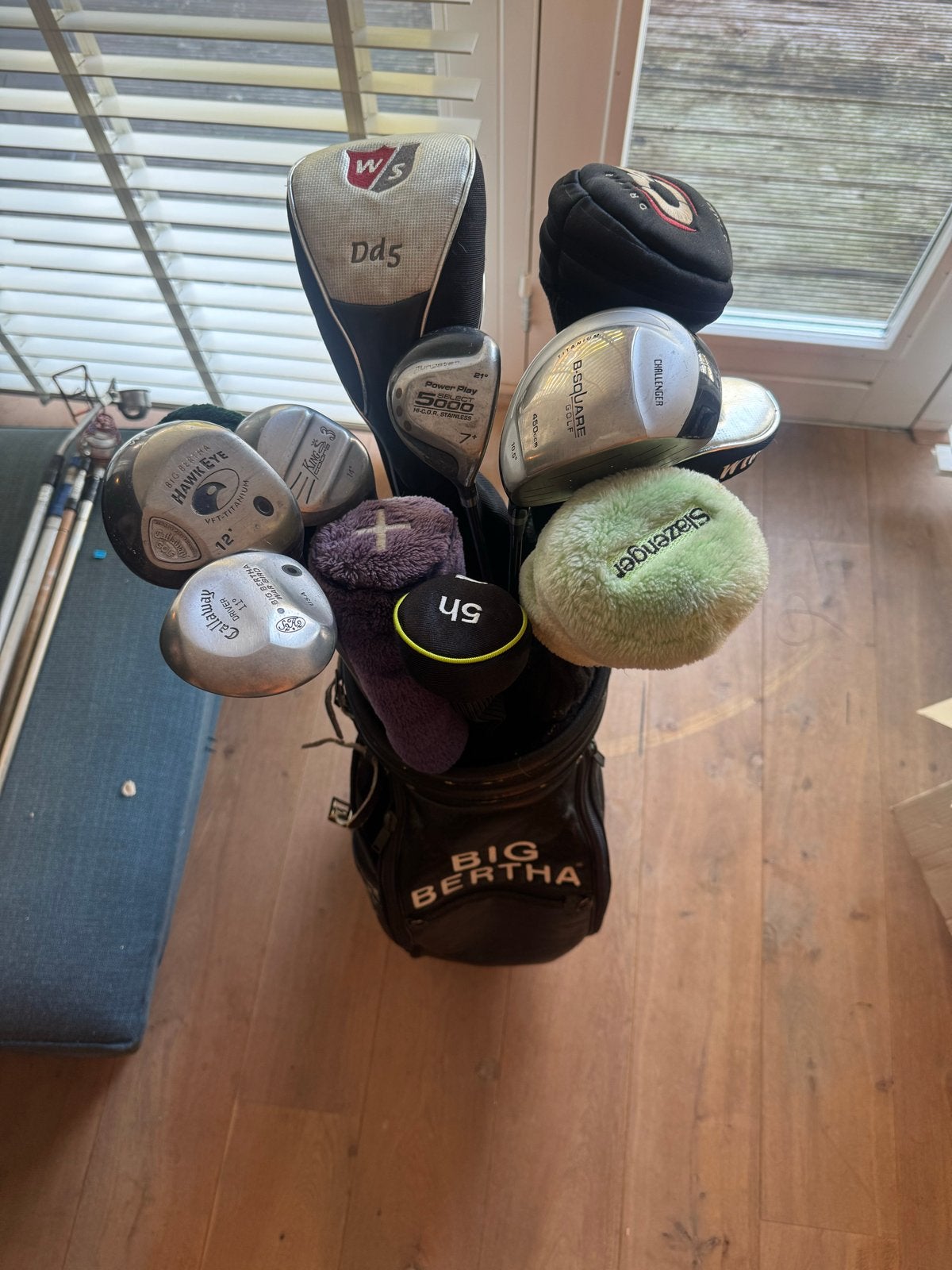 Golfset diverse clubs Drivers, Houten, Hydrids