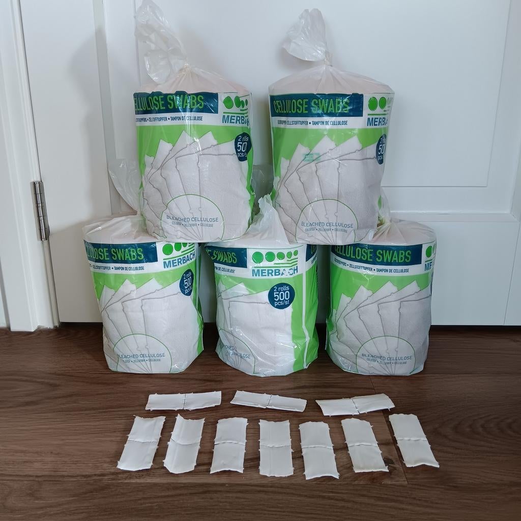 Cellulose swabs en podisan T.E.A.B., Ophalen of Verzenden, Schoonmaakmiddel