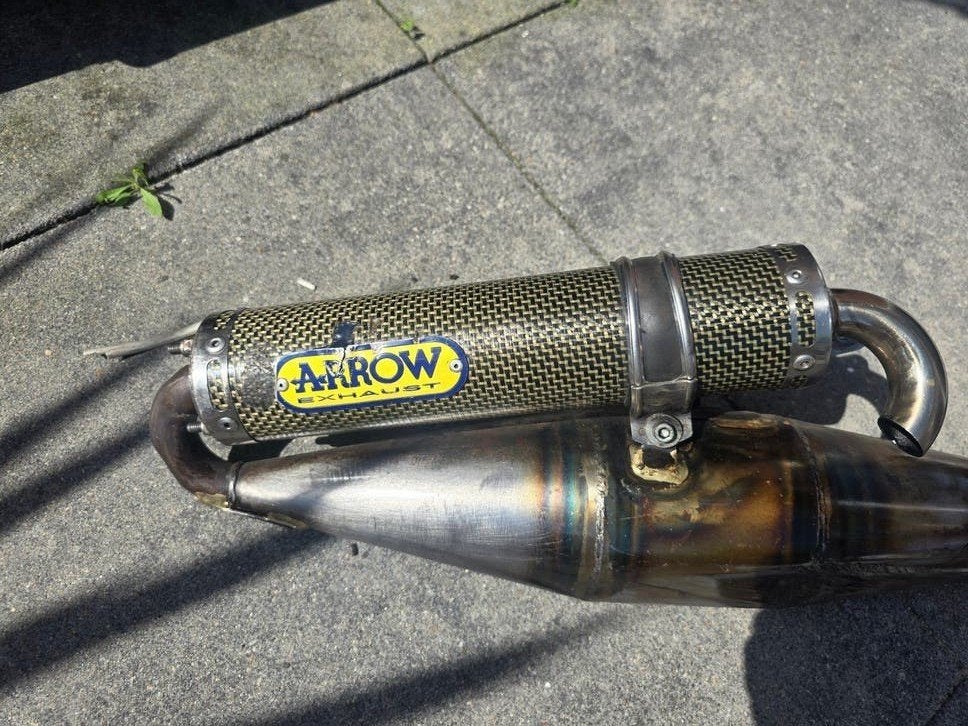Gilera Runner terugloop uitlaat, Ophalen, Zo goed als nieuw, Uitlaat, Piaggio