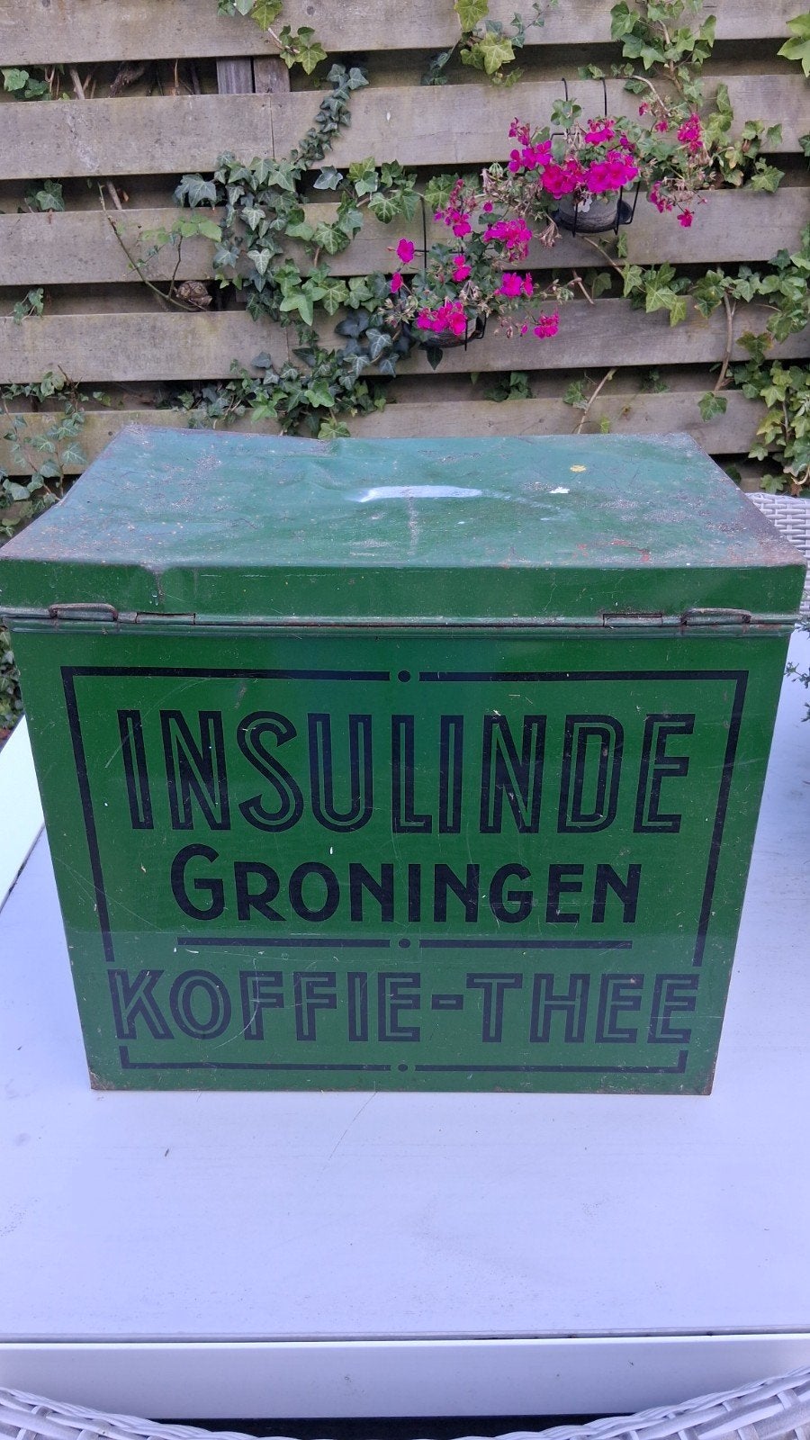 Douwe Egberts opberg kist, Ophalen, Gebruikt, Koffie, Douwe Egberts
