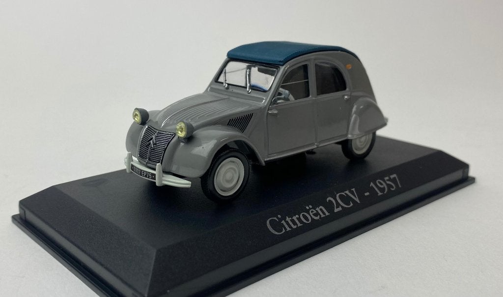 Atlas 1:43 Citroen 2CV 1957 grijs, Overige merken, -, Nieuw, Ophalen of Verzenden