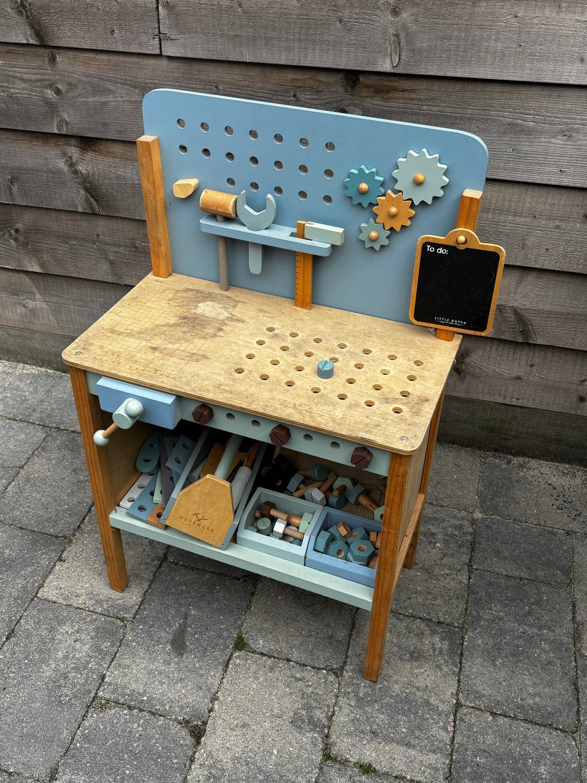 Little Dutch houten werkbank met gereedschap, Doe-het-zelf en Verbouw, Werkbanken, Ophalen, Gebruikt, Minder dan 70 cm