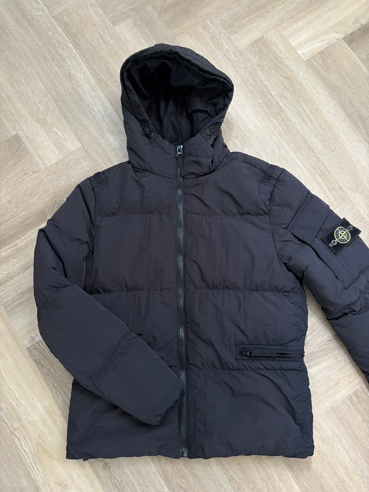 Stone island winterjas, Kleding | Heren, Verzenden, Gedragen, Maat 48/50 (M), Zwart