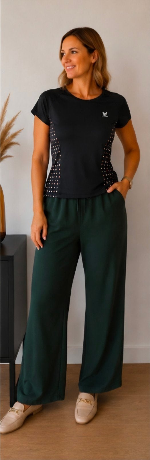 Leontien Sporttop – Maat L, Leontien, Zwart, Maat 42/44 (L), Ophalen of Verzenden