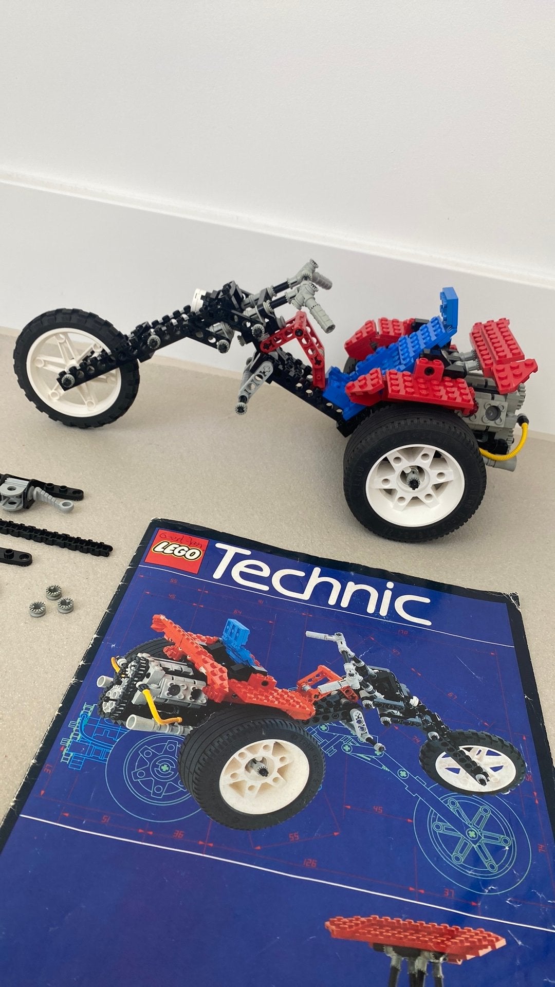 Lego 8857 Technic Trike, Ophalen of Verzenden, Zo goed als nieuw