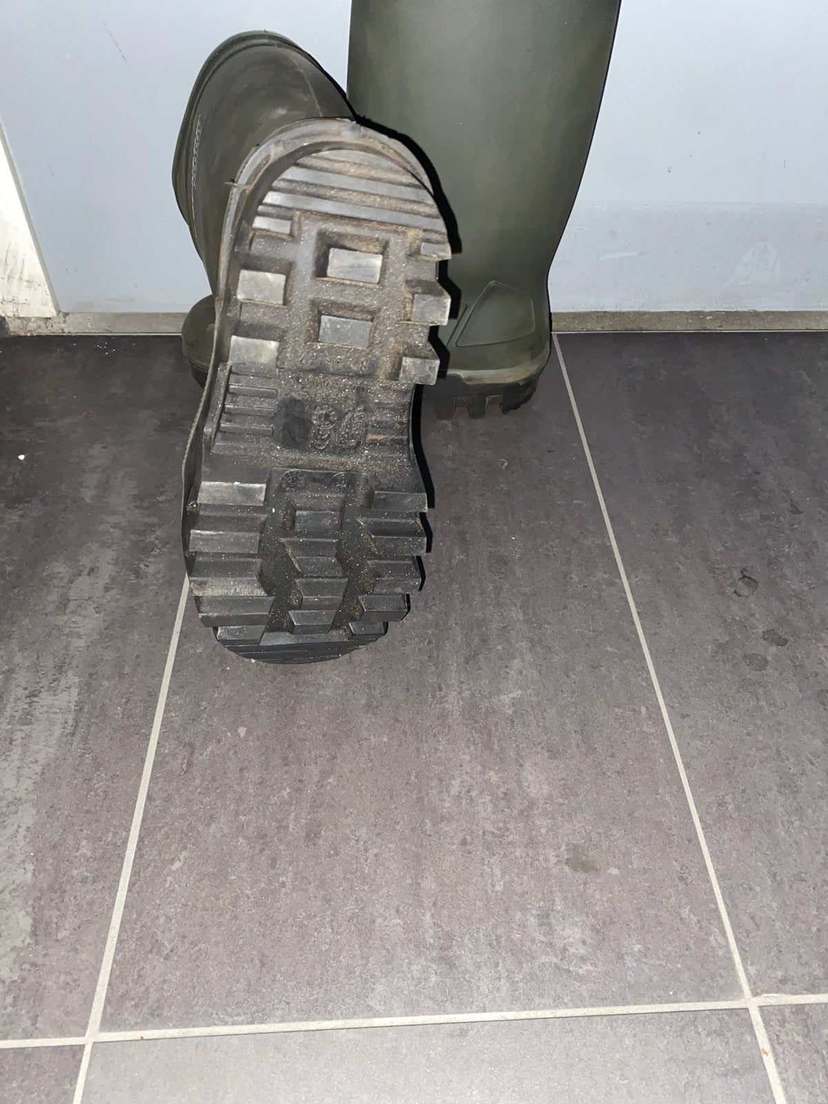 Dunlop Purofort laarzen - Maat 42 - Groen, Ophalen, Zo goed als nieuw, Overige kleuren, Werkschoenen